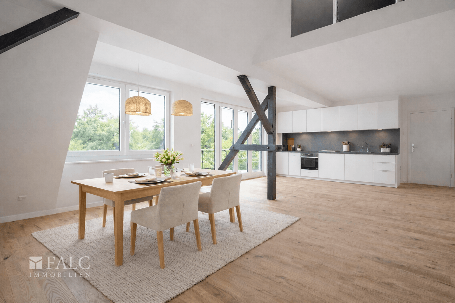 Wohnküche Einrichtungsbeispiel